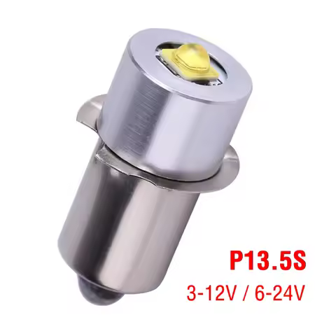 P13.5S 3W 3V 4.5V 6V 9V 12V 18V 24V High Power LED Flashlight Bulbs Replacement 1 SMD Emergency Work