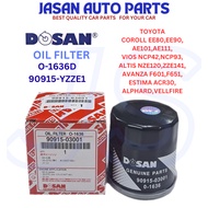 DOSAN OIL FILTER TOYOTA COROLLA EE80,EE90,AE101,AE111,VIOS NCP93,NCP42,ALTIS NZE120,ZE14,AVANZA  ( O