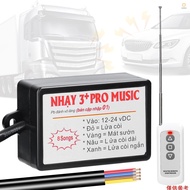 Ado)Car Horn Controller Electric Horn Speaker Sound Control Unit with 8 Sound Effects Switching Remo