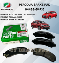 ORIGINAL Disc Brake Pad Front Depan SET- PERODUA MYVI LAGI BEST / ICON (2011-2017) Axia / Bezza 04465-54R10 04465-BZ151