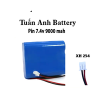 Pin sạc 7.4v 2 cell 18650 3000mah mạch bảo vệ 2s 6A Jack 254 dùng cho Loa Trợ Giảng ws898 E898 WS998