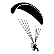 Car Sticker Paramotor Flyer Paramotorist Motorparaplan Fashion Decorative Car Sticker PVC Car Sticke