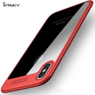 iPaky for iPhone X Case Soft Silicone Frame Hard Transparent Shockproof Back Cover For iPhone 10 Pho