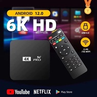 4K MXQ Android TV Box Latest Version 13.0 Unlock Full Channel HD WIFI Support 2.4/5GHz Smart Home TV