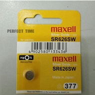 SR626SW MAXELL ORIGINAL BATTERY JAPAN SR626SW 377