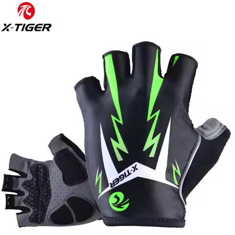 X-TIGER Sports Cycling Gloves Half Finger Men Women MTB Bike Gloves Running Fitness Gym Riding Motor