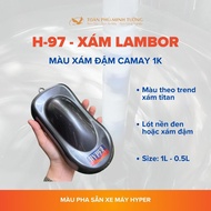 |Lambor Gray| HYPER camay Lamborghini gray motorbike paint (Code: H-97) - 1Lit