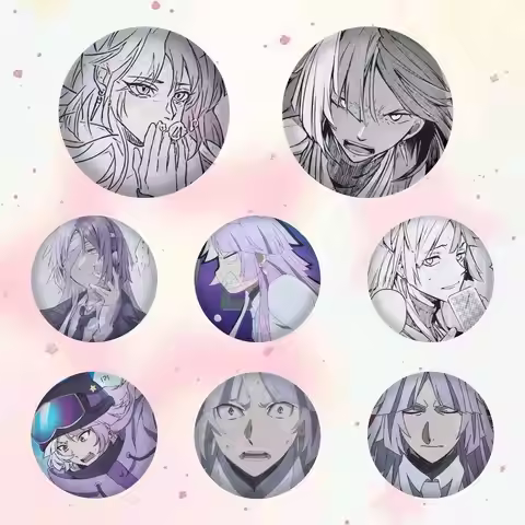 Sigma Bsd Badges Button Round Creative Pin Brooch Badge Bag Decor Accessories Fans Collect Friends G
