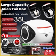 HARGA PROMOSI  ABS 35L Alien Milennium Box / Aluminium Top Box / Kotak Aluminium Motorsikal / 45L Hi