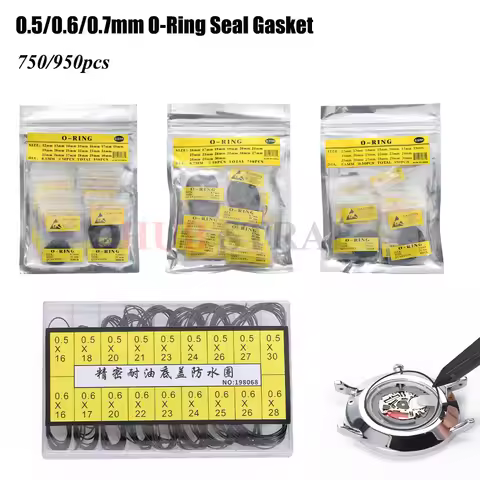 Watch Repair Tools Watch Case Rubber Waterproof O-Ring Oil-resistant Watch Bottom Cover Gasket 0.5/0