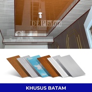 Dsj Series Plafon Pvc 4 Meter Tanpa Lem Motif Putih Batik Hitam Coklat | De Plafon Batam