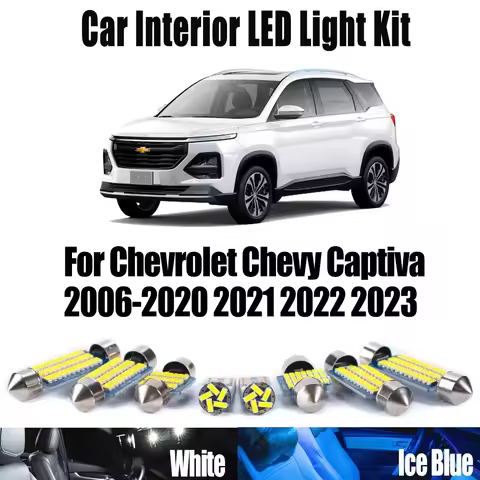 Canbus LED Interior Map Dome Trunk Light Reading Bulbs Kit For Chevrolet Chevy Captiva 2006-2020 202
