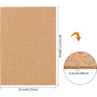 10 Pack Cork Sheets (3mm thick) Cork Tiles Cork Mat 12x8 Inch for Wall Decoration Party and DIY Craf