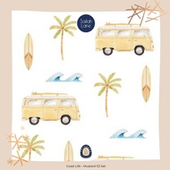 Sailah Lane - Coast Life - Mustard 1/2 Set