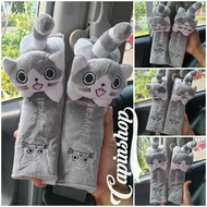 2Pcs CAT SAFETY BELT // Cat Character Car Seatbelt SAFETY BELT Cover