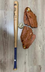 【全新兒童棒球組】棒球棒+棒球手套(正手/反手都有)，附贈舊棒球一顆