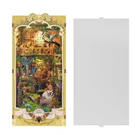 In stock Nature Insect Story DIY Wooden Book Nook Shelf Insert Miniature Kits Bookshelf Home Bookend
