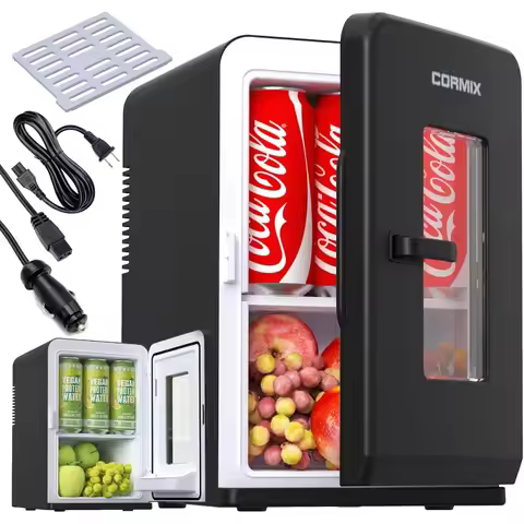 Portable 15L Mini Fridge for Bedroom Office Dorm Car with AC DC Power Thermoelectric Cooler Warmer f