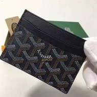 Goya Goyard กระเป๋าใส่พาสปอร์ตอเนกประสงค์หนังแท้กระเป๋าใส่บัตรดาวยุโรปและอเมริกากระเป๋าเก็บบัตรคลาสสิกคำ Y Unisex