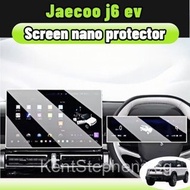 Screen protector For jaecoo j6 ev inch Nano plastic material Anti-Glare Bubble-Free Anti-scratch fit