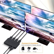 FGRTH 4K 2K 4K HDMI Video Splitter 1ใน4ออก อุปกรณ์หน้าจอเดียวกัน HDMI1.4 ไม่จำเป็นต้องตั้งค่า 3D สำห