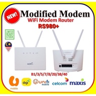 RS980+ Modified Unlimited Hotspot 4G LTE Modem Router 4G LTE Wifi Router 150Mbps Hight Speed ​​Wireless 1 Year Warranty