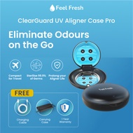 UV Aligner Case Pro - Feel Fresh ClearGuard Sterilizer Retainer Case Portable Braces Invisalign Trav