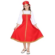 Girls Russian Costume For Kids United Nation Day Outfits - Traditional Folk Russian Dress Children H