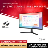 PRISM+ C240 24 144Hz 1500R Curved Productivity Monitor Gaming Monitor [1920 x 1080]