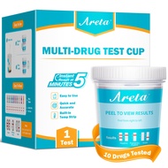 10 Panel Urine Drug Test Cup, Inbuilt Test Strips Include Highly Sensitive THC Test, All 10 Drug Met