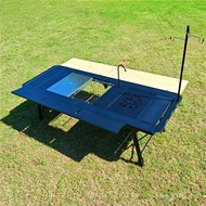 Table Tea Table Tactical Outdoor Aluminum Alloy Portable IGT Lift Lightweight Camping Table Half Fol