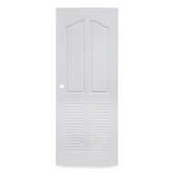 ประตู UPVC ภายนอก 70x200 ซม. สีขาว (เจาะ) |BAN|