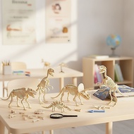 6 Pieces Dinosaur Fossil Skeleton Building Kit Detailed Dinosaur Skeleton Kit Fossil Reproduction Ed