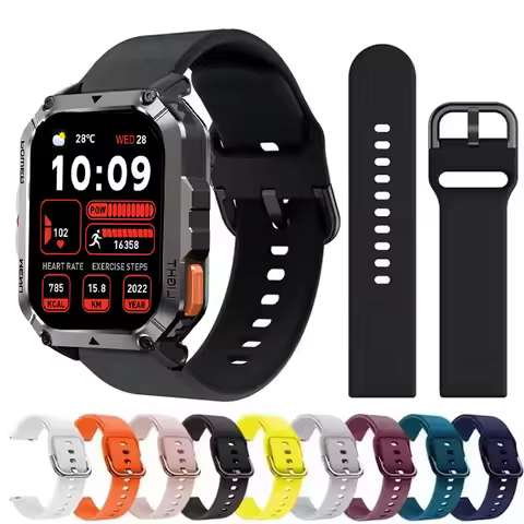 Sport Watch Strap For Blackview W70 Pro W60 W50 W50 Pro X20 Band 22mm 20mm Silicone Bracelet Correa 