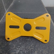 Yellow iron speaker stand