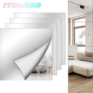 ITOMORO 1pc Acrylic Mirror Sheet, 1.6mm Thick Simple Non Glass Mirror Stickers,  Self Adhesive DIY C