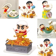 New Creative Crayon Shin-chan Cooking Time Chef Shin-chan Figurine Gourmet Cuisine Trendy Play Figur