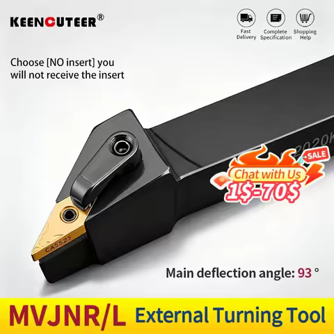 1pc MVJNR2020K16 MVJNR1616K16 MVJNR2525M16 External Turning Tool Holder VNMG Carbide Inserts MVJNR L