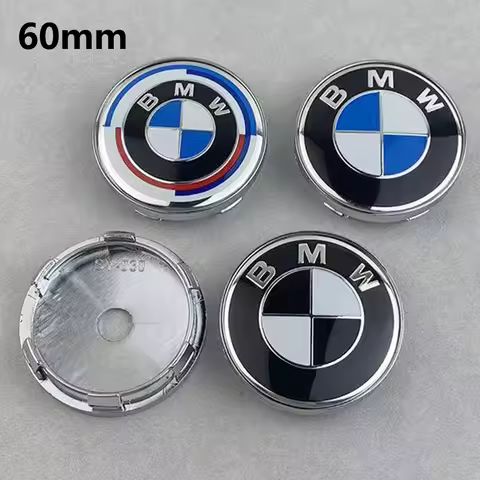 4Pcs 60mm Car Wheel Center Hub Cap For BMW M E30 E36 E39 E46 E60 E90 G30 X3 X5 E87 G20 E60 E92 X1 X2