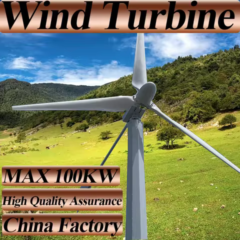 100KW 1MW 400V high-efficiency horizontal axis wind turbine increases power generation efficiency by
