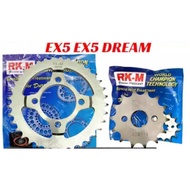 HONDA EX5 / EX5 HP / EX5 HIPOWER / EX5 DREAM RK-M RKM RK M SPROCKET 428H 13T/14T/15T/32T/33T/35T/36T