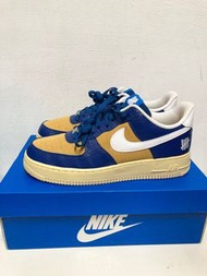 Nike Air Force 1 SP x Undefeated 聯名 藍黃 休閒鞋 鱷魚紋 空軍一號