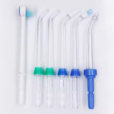 6Pcs Replacement Tips Fit For Waterpik Oral Irrigator Standard Nozzle WP-100 WP-450 WP-250 WP-300 WP