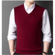 Knit Vest / Korean Style Men's Knit Vest / Plain Knit Vest / Plain Knit Vest for Men's Work