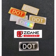 DOT Helmet Sticker Cutting Sticker