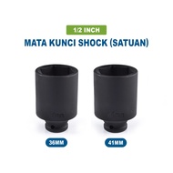 MATA 1/ 2" Shock Socket Wrench Size 36mm 41mm Impact Socket Strong Precision Thick Quality (G7A36/41