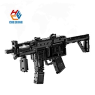 Gun Series 14001 MP5 Submachine Gun Weapon Model Boy Puzzle Assembly Building Block Toy Block Gun Pl