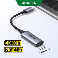 UGREEN Type C to HDMI Adapter Cord 4K 60Hz Thunderbolt 3 HDMI 2.0 Converter for SAMSUNG S22 iPad Pro