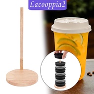 [Lacooppia2] Cup Lid Organizer Wood Tumbler Lid Organizer for Household Cabinet Cupboard