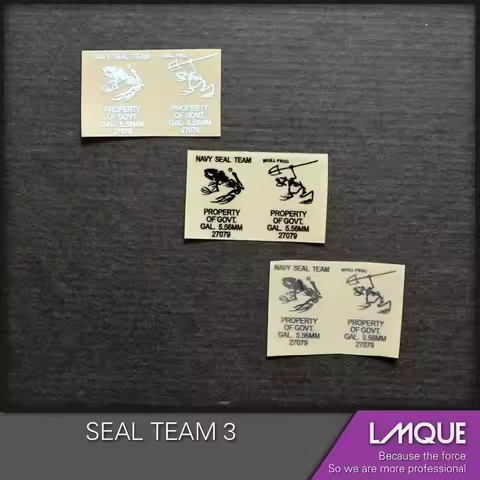 SAEAL TEAM 3 Metal Sticker DIY Decoration MK18 New Weill G36 Jinming M4 Gel Ball Water Gun HK416 LeH